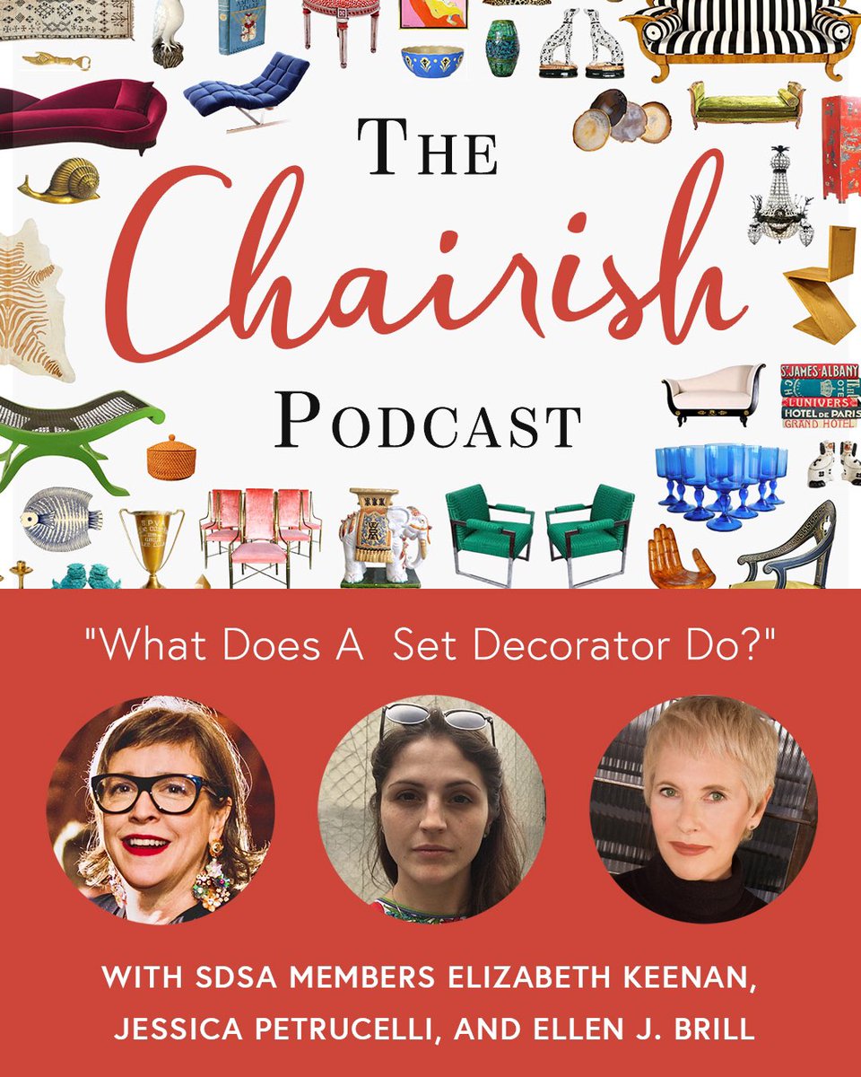 OfficialSDSA's tweet photo. Three SDSA Set Decorators, on a SDSA business members @chairishco Podcast—well that’s fun! Check it out! https://t.co/GeNY6cLmTu
#officialsdsa #podcast #setdecorators #thecharishpodcast #setdecor #setdesign #film #tv #filmjob #womaninfilm #filmmakers #findout #findoutmore https://t.co/IaSHLeJCHO