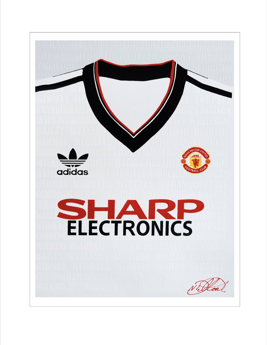 It's Giveaway time!

1) RT this tweet 
2) Follow <a href="/nickdillonart/">nickdillon</a> and <a href="/UtdBeforFergie/">🇾🇪Utd Before Fergie🇾🇪</a> to be in with a chance of winning this superb 83 away shirt print. The comp will end at 7pm tomorrow night, good luck #MUFC