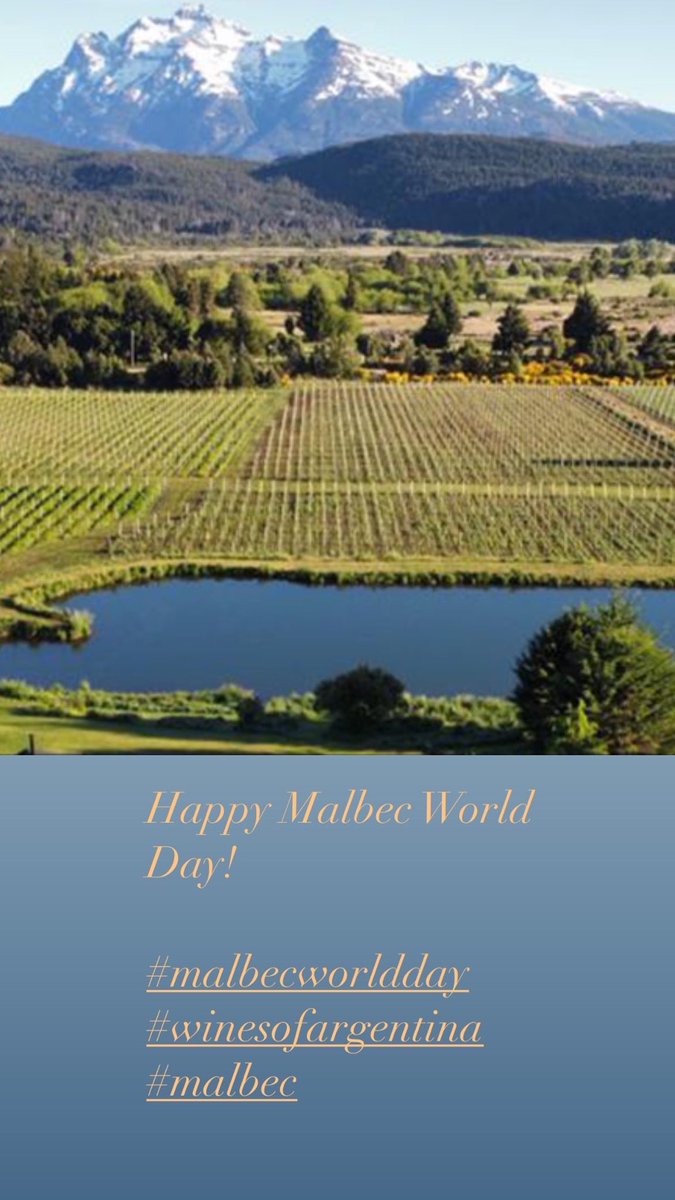 Happy Malbec World Day !

#malbecworldday # malbec #winesofargentina #redwine #winelovers #instawine #MalbecArgentino #Malbecnosgusta #argentina
⁦@winesofarg⁩ ⁦@MalbecWorldDay⁩ ⁦@AWineHotels⁩ ⁦@ArginCanada⁩ ⁦@ARGinUSA⁩