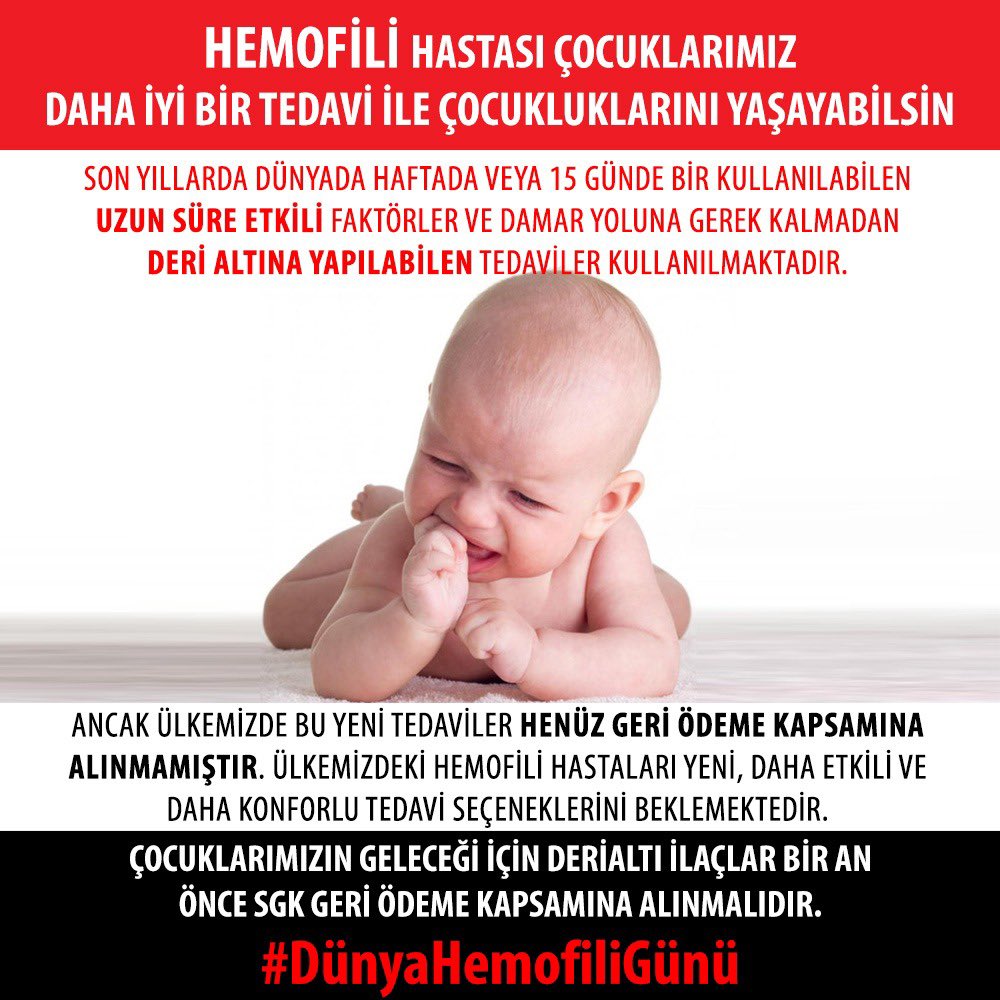 #dünyahemofiligünü umarım damar yolu çilesiyle kutladığımız son günümüz olur.Biran önce #hemlibra ya kavuşmak dileğiyle @sgksosyalmedya @ZehraZumrutS @saglikbakanligi @tcbestepe