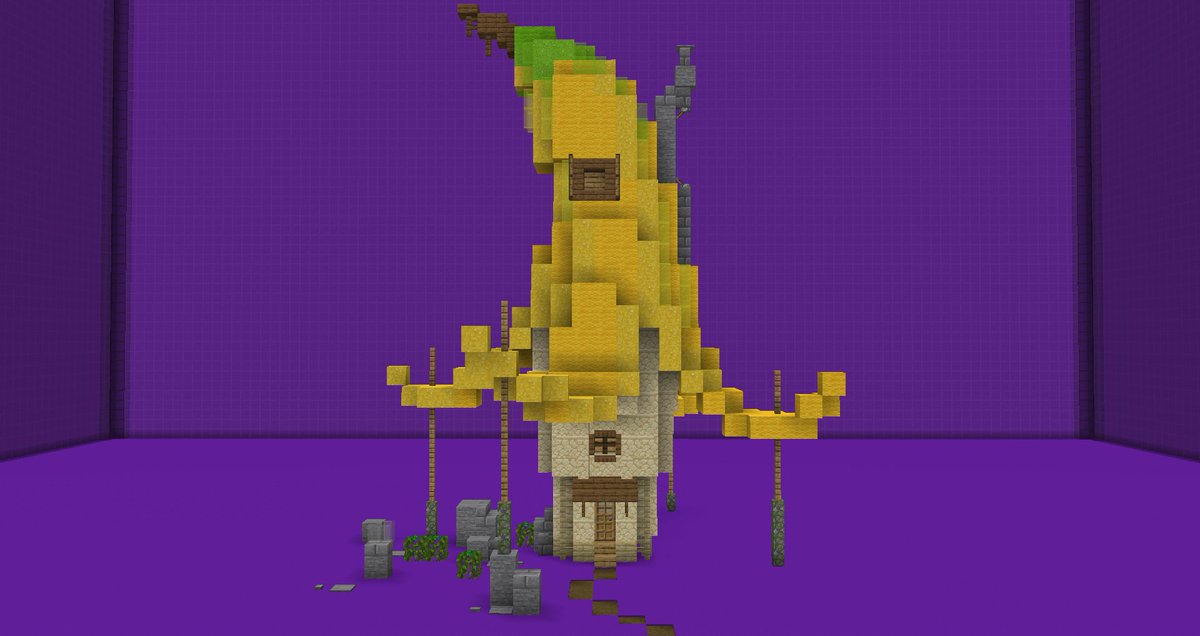 My dream house "Banana Split"
---
#Minecraft #Minecraftbuilds #minecraft建築コミュ 
<a href="/GommeHDnetBT/">GommeHD.net Buildteam</a> &amp; <a href="/BuildersRefuge/">Builder's Refuge</a> 
---
built with SeniorBuilder

(concept: artstation.com/artwork/lVrxG5)