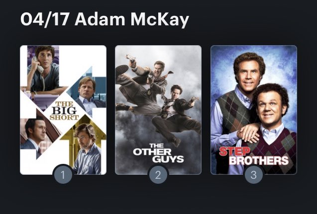 Hoy cumple años el director Adam McKay (53) Happy birthday ! Aquí mi Ranking: 
