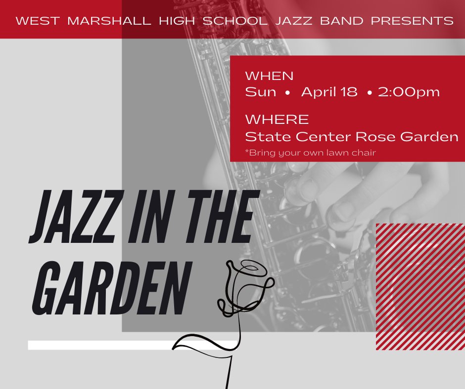 WMBands's tweet image. Join us TOMORROW for Jazz in the Garden!