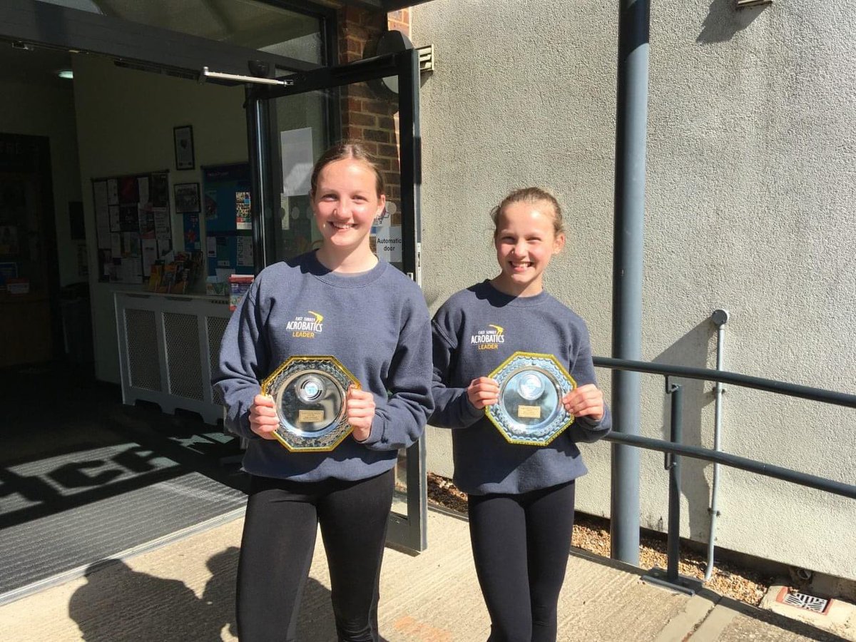 Great to get back to face-to-face recreational classes today at the @ymcaeastsurrey It is also the first time we have seen our <a href="/reigatebanstead/">Reigate & Banstead Borough Council</a> sports awards 'Young Community Club Champions of the Year' in person. Well done Holly &amp; Emily! #acro #gymnastics #reigate #redhill