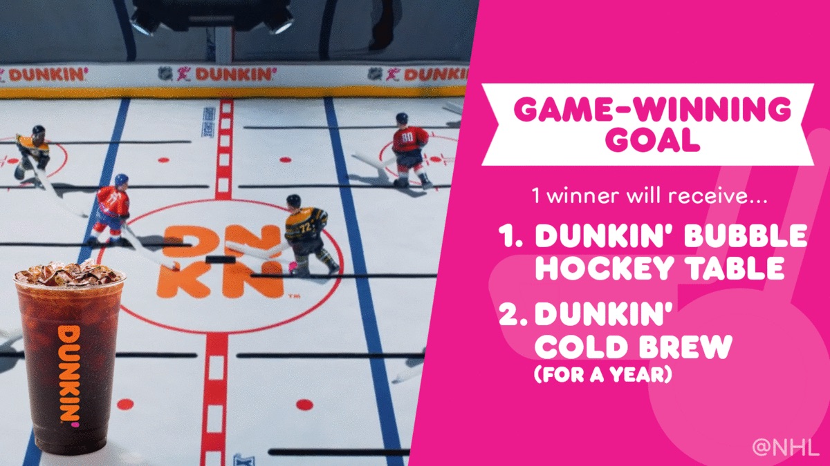 Dunkin' on Twitter "📣Calling all NHL hockey fans! 📣 We’re giving away