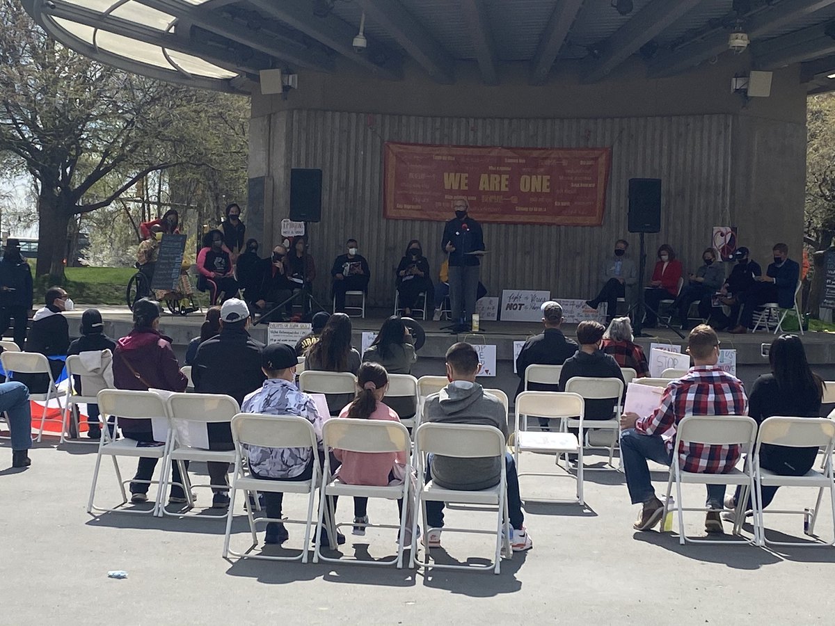 AAPI communities and their allies gather in Rosa Parks Circle for a #StopAsianHate #SolidarityAgainstRacism rally.

“Today we are saying that enough is enough.”