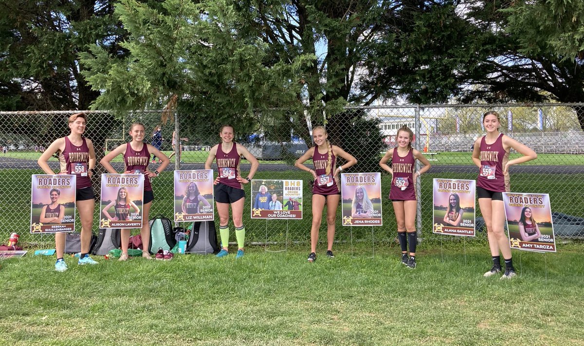 BrunswickHSXC's tweet photo. AND THATS A WRAP. What a way to end not only the season, but the high school careers of our six senior girls who came out freshman year and have been blowing people away ever since. Varsity placed third, missing second place by only one point to oakdale. SO many PR’s &amp; SO PROUD! https://t.co/M5L4S93rk2