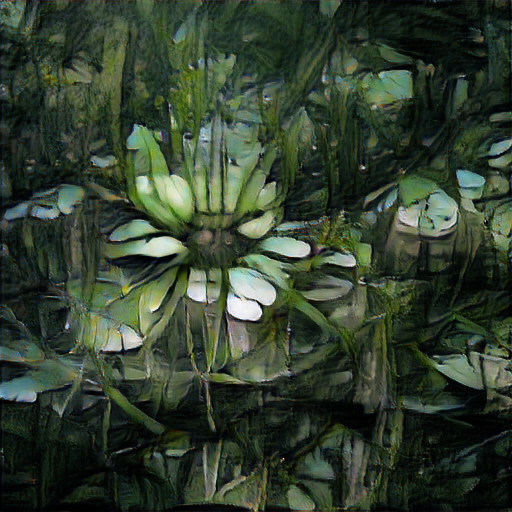 Big Sleep - Spatially Ambiguous Water Lillies Painting