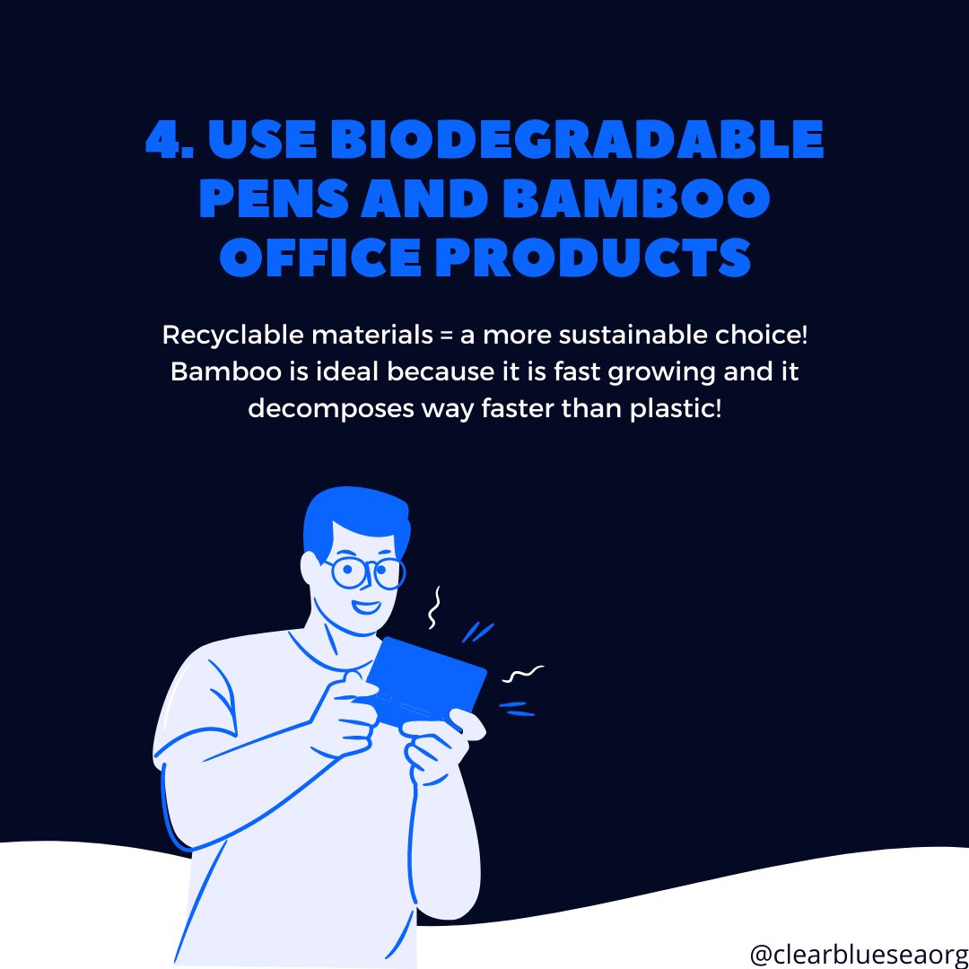 Here are some eco-friendly work from home tips! Do you have any tips to add?

#sustainability #oceans #CBsea #ecofriendly