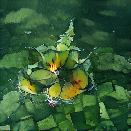 Big Sleep - Spatially Ambiguous Water Lillies Painting