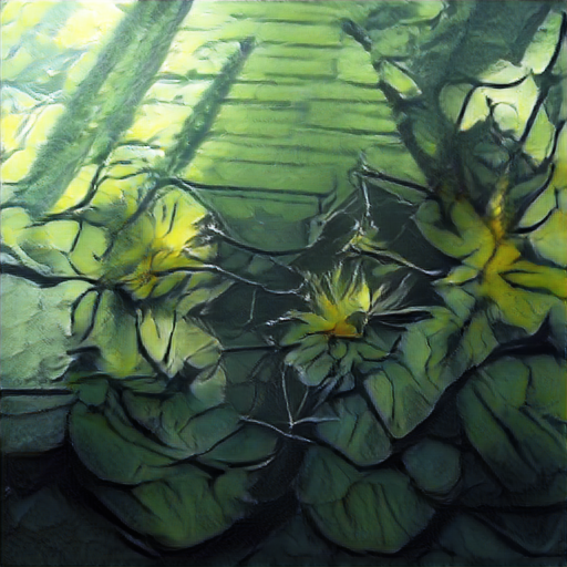 Big Sleep - Spatially Ambiguous Water Lillies Painting