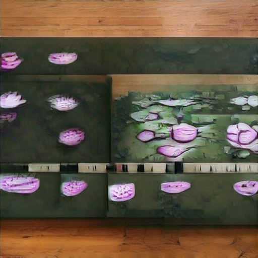 Big Sleep - Spatially Ambiguous Water Lillies Painting