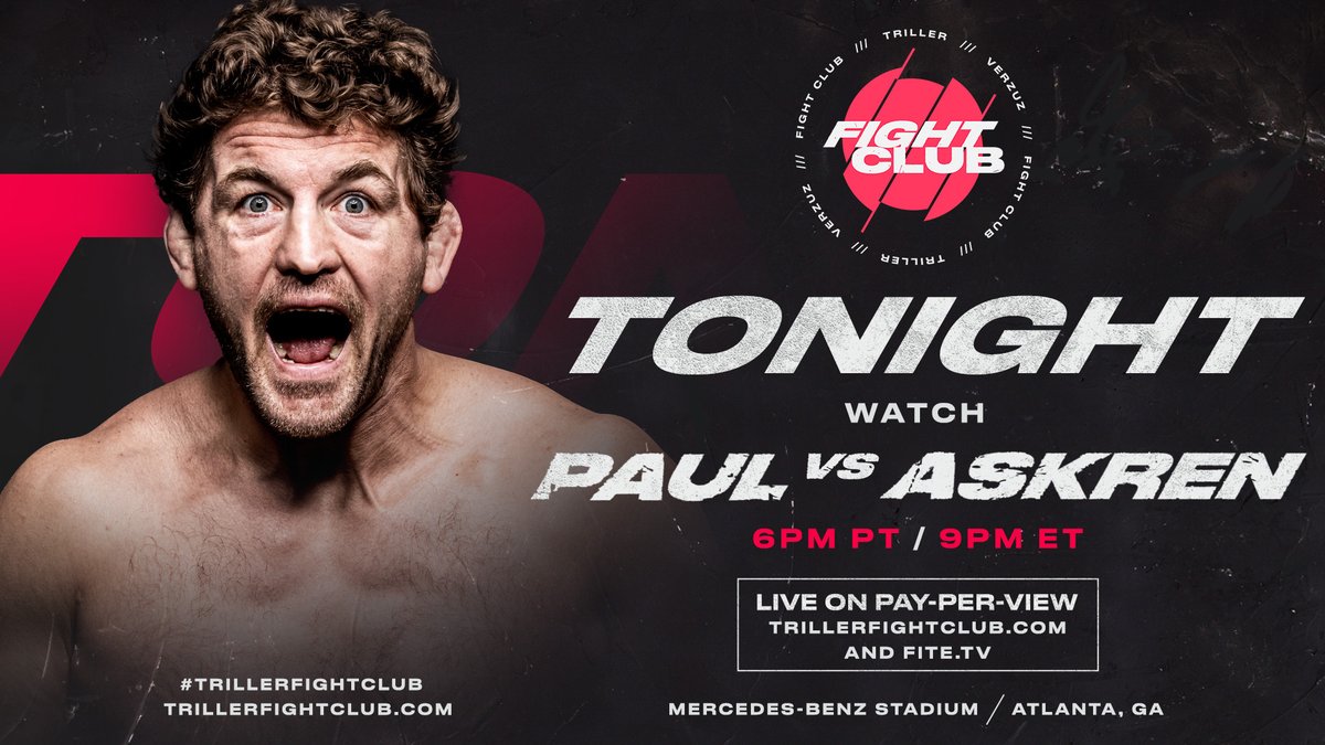 Triller_TV's tweet photo. ⏰ALMOST #FITETIME!

1⃣ HOUR REMAINS BEFORE THE #TRILLERFIGHTCLUB MAIN CARD.

Paul v Askren
Prograis v Redkach
Mir v Cunningham
Fournier v Reykon

Musical performances
The biggest celebrities doing the broadcast.

DO NOT MISS IT‼️

[ PPV: https://t.co/BSORMx05MO ] https://t.co/4vZZpHqUzr