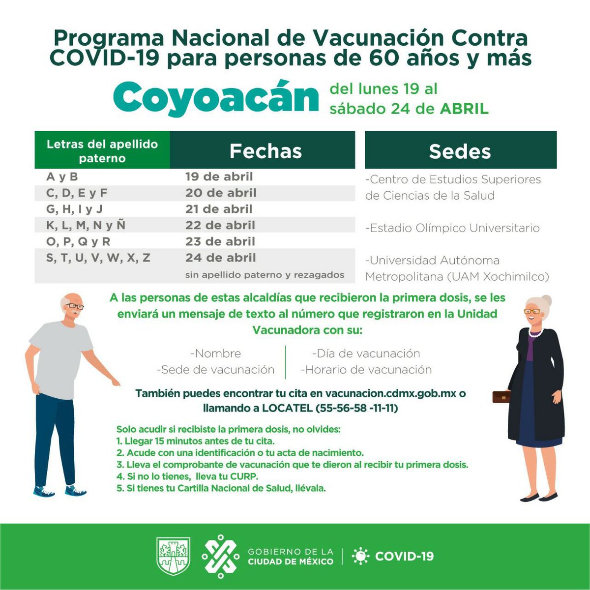 somos_news's tweet image. Próxima semana, comienza la segunda dosis en la Alcaldía @Alcaldia_Coy. #AvisoImportante #NoBajesLaGuardia #SomosCDMX