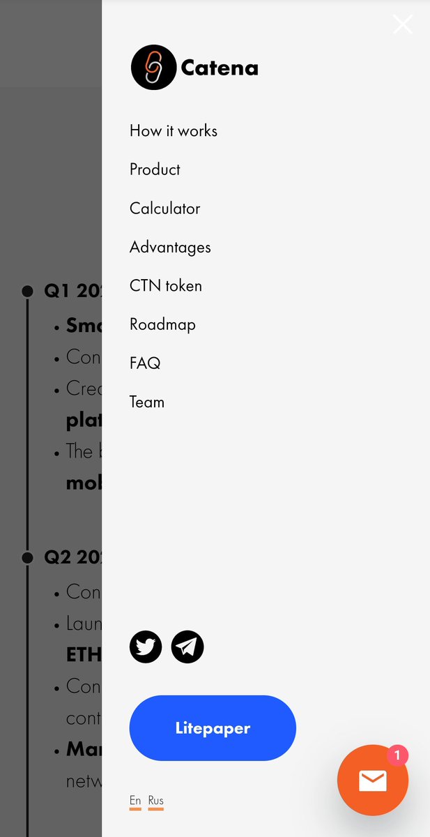 Our site is ready! Check it out!!
catena.click