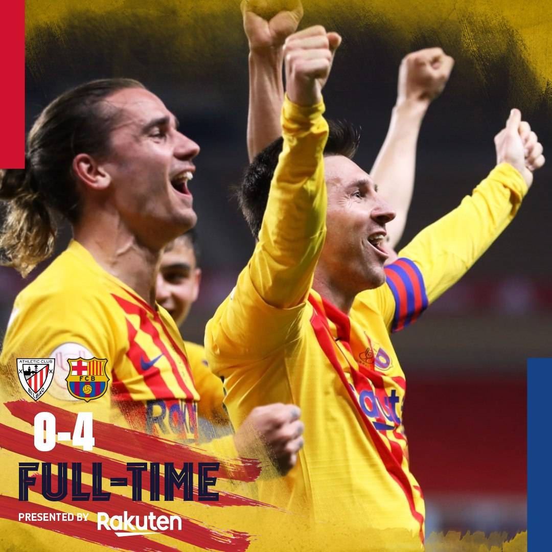 💙❤️ برشلونة بطلاً لكأس الملك لموسم 2020-2021 🏆