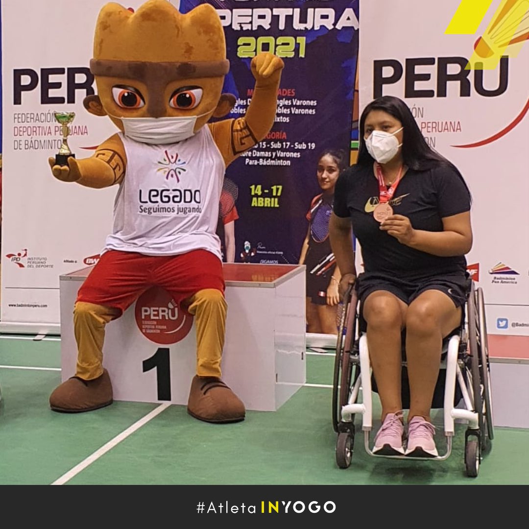 ¡PODIO PARA PILAR!

Nuestra ##ParaatletaINYOGO Pilar Jauregui logró quedarse con la medalla de Oro en Dobles y la medalla de Bronce en Singles en el Torneo Apertura 2021, primer campeonato del Circuito Nacional de Para Bádminton 🏸🇵🇪