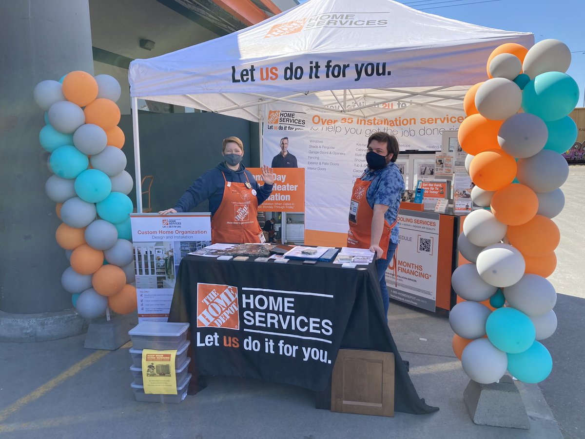 It is summer in April, and our #LanderLegends team of Lead Ambassador Ris and HSPS All Star @JosephHD19 are having fun driving leads and awareness of our Install Services!  @JKirkHD @Ken_D19DM <a href="/TimGudasTHD/">Tim Gudas</a> <a href="/CorporateLarry/">Larry Lane</a>