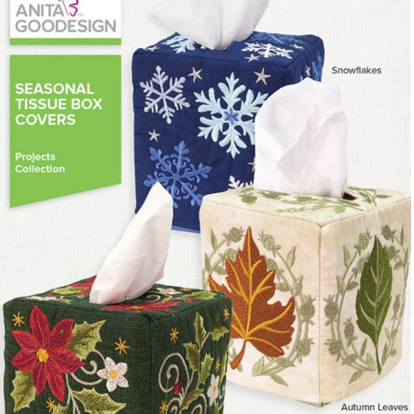 Embroidered Tissue Box Covers
Tuesday, April 20th 10 am - 2 pm
Cost: $20.00 (Plus pattern &amp; kit fee $39.70)