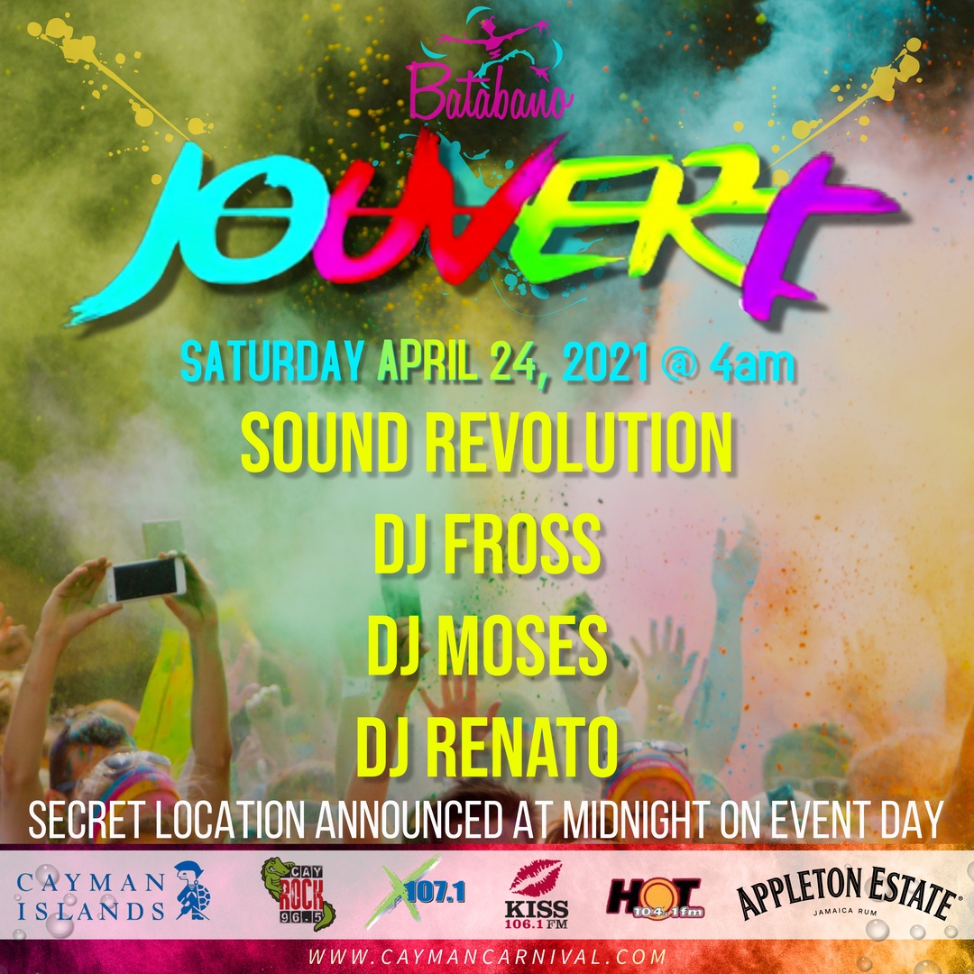 "Music is the universal language of mankind."
~Henry Wadsworth Longfellow

Unite at Batabano Jouvert on April 24th <a href="/4am/">4am</a>, with some of Cayman's top DJ's: Sound Revolution; DJ Fross; DJ Moses; and DJ Renato! 
Hurry! Get your tickets now at EventPro: eventpro.ky/buytickets/bat…