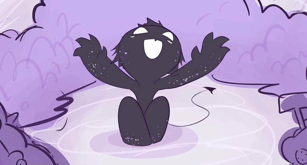 It’s a wittle happy Salem here to greet you and your weekend with open arms! • #salemsaturday #happysaturday #wittlesalem #tiny #smol #friend #cryptid #child #sketchy #sketchsaturday #animation #animatedseries #salem #thesalemseries instagr.am/p/CNyGzhylGv5/