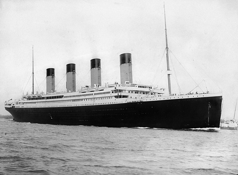 The largest ocean liner in service at the time, Titanic had an estimated 2,224 people on board when she struck an iceberg at around 23:40 (ship's time) on Sunday, 14 April 1912.