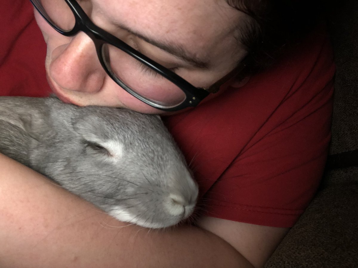 I have literally met my soulmate in bunny form.

 Sadly I had to say goodbye to two of my sweet bunnies over the past year and it hasn’t been easy. RIP to Jerry and Snowy, I’ll miss them forever.  

I am so very thankful to have adopted Nugget who is 100% helping me heal.