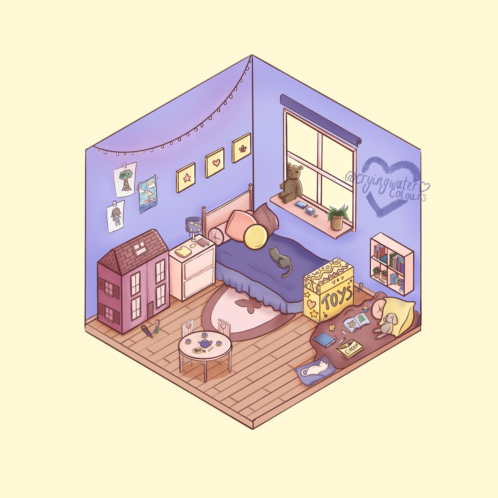 Aesthetic bedroom drawing deals