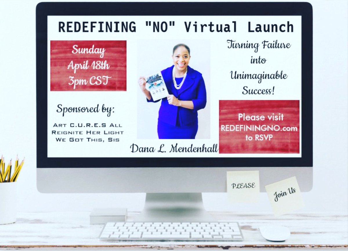 It’s almost that time ⏰⏰⏰❗️

Please join me for the REDEFINING “NO” Virtual Launch 🚀 ❗️

#REDEFININGNO
#transformfailureintosuccess 
#transformrejectionintoopportunity 
#RDN