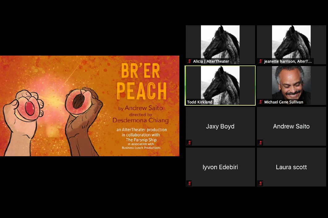 AlterTheater's tweet image. #BrerPeach #newplay Launch Party happening now with @parsnipshipNY &amp;amp; #BLP!