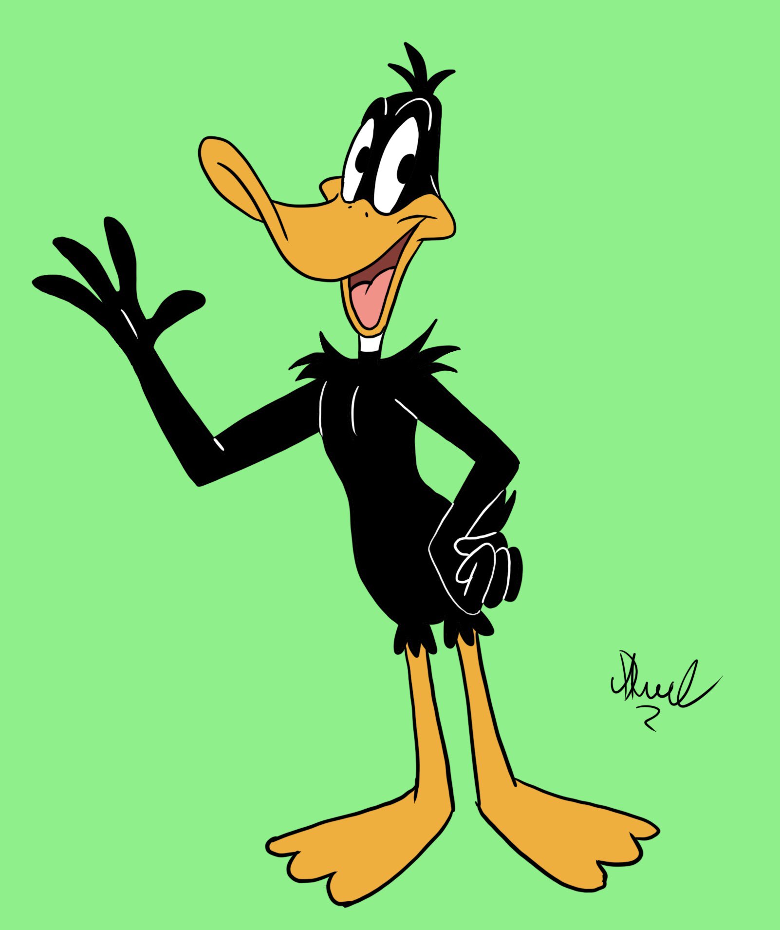 Daffy Duck Happy