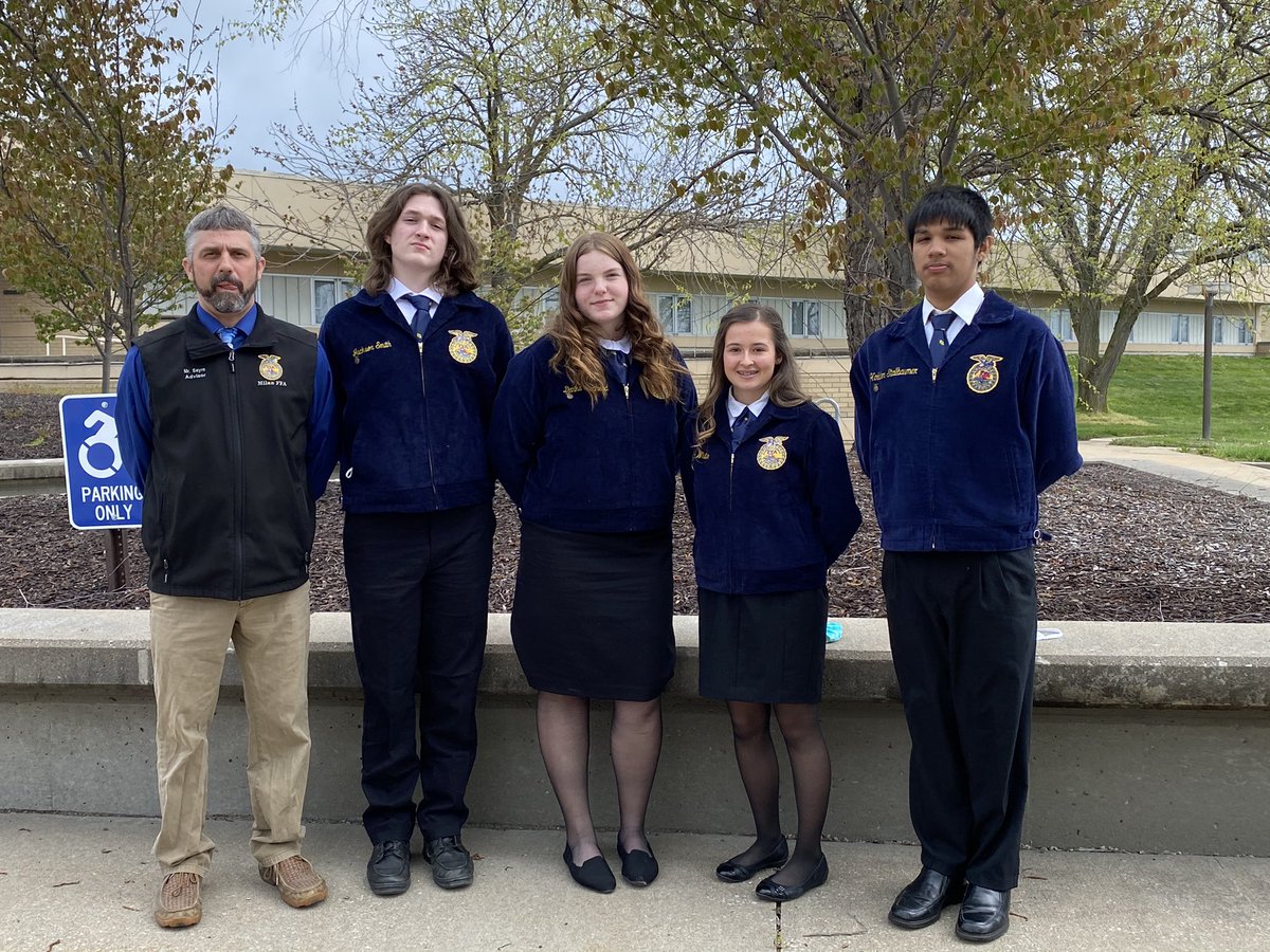 JarredSayre's tweet photo. Congratulations to the Milan FFA Knowledge Team for placing 3rd at State contest today. Words cannot express how proud I am of the hard work and dedication from these great students. https://t.co/kZqwc2TSKv