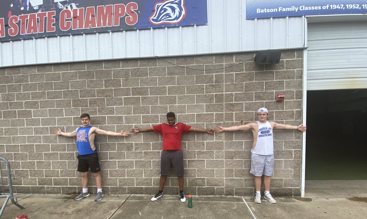 Bobby Evins (@coachevins) on Twitter photo 3 big DUDES that can sink their hips and flat out run for the
2021 <a href="/ArkadelphiaFB/">Arkadelphia Badger Football</a> Season
<a href="/TannerCotton7/">Tanner Cotton</a> 6’2” 225lb SOPH
@NigelRo61026540 6’3” 247lb JR.
<a href="/max_wilson55/">Max Wilson</a> 6’2” 242lb JR. 3 big DUDES that can sink their hips and flat out run for the
2021 <a href="/ArkadelphiaFB/">Arkadelphia Badger Football</a> Season
<a href="/TannerCotton7/">Tanner Cotton</a> 6’2” 225lb SOPH
@NigelRo61026540 6’3” 247lb JR.
<a href="/max_wilson55/">Max Wilson</a> 6’2” 242lb JR.
