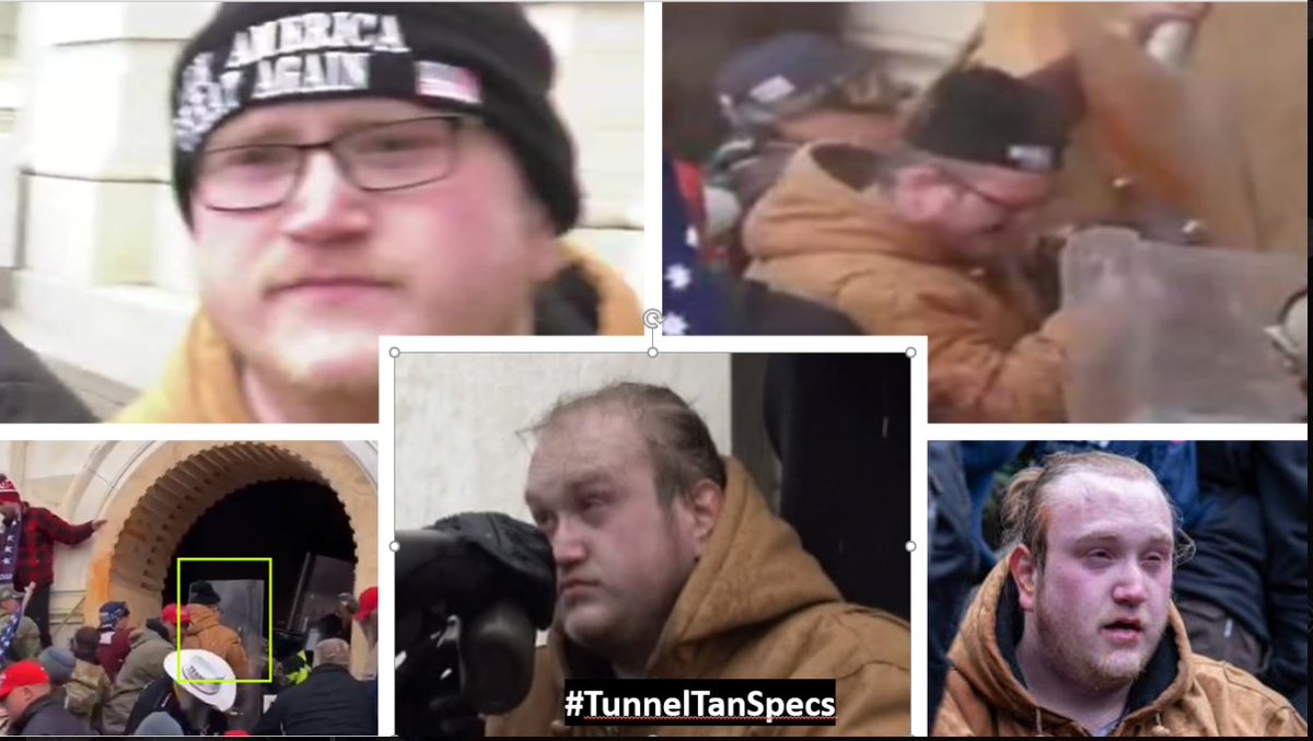 Please share across all platforms. Do you Know this person?? Please contact the FBI with 323-AFO as a reference Please do not post names on social media #TunnelTanSpecs #DCRiots #CapitolRiots