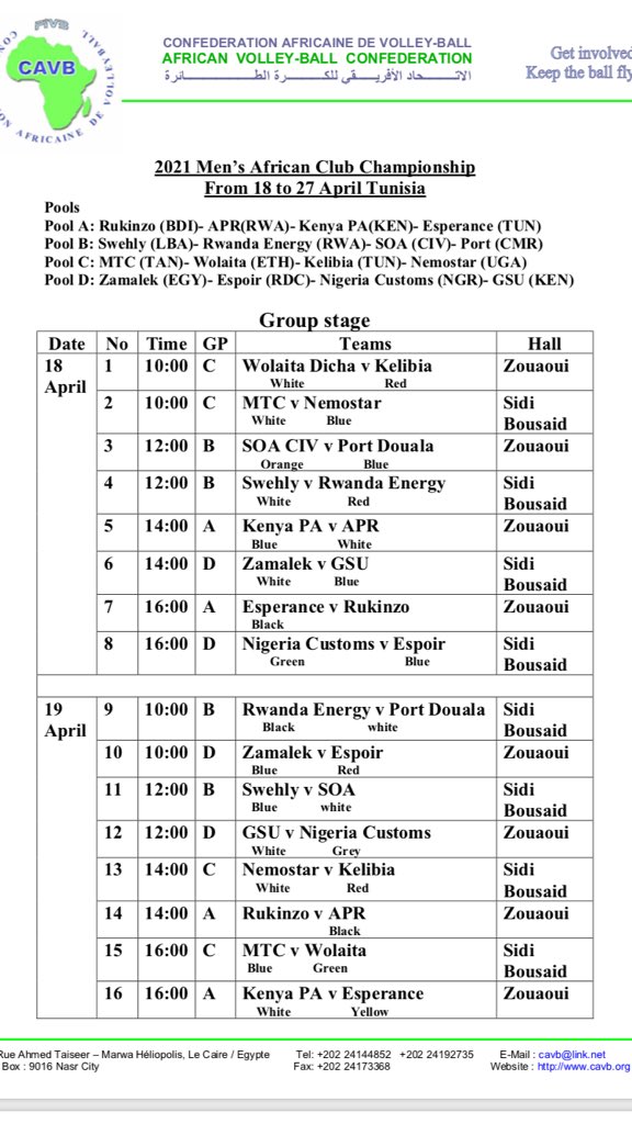 amonb_official's tweet image. After yesterday’s group stages draw #APRVC to start with #KPA of Kenya 🇰🇪 while #REGVC is going to face #Swehly from Libya 🇱🇾 in their opening games. #WeForYou our Boys 🇷🇼 🇷🇼