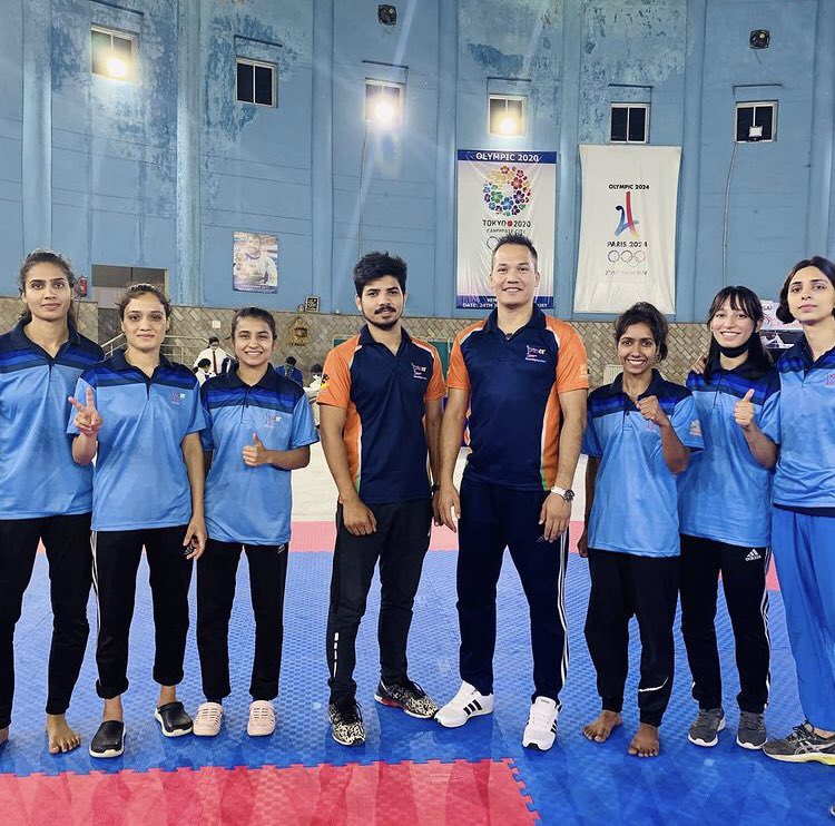 SportsCubeIndia's tweet photo. Proud moment for @PeaceTaekwondo and @SportsCubeIndia for 5 selections in Indian National Taekwondo Team for the Asian Qualifiers for Tokyo 2021 Olympics. 
#peacetaekwondoacademy #sportscube #sportscubeacademy #indiannationalteam #taekwondolife #taekwondoteam #teamindia #olympics https://t.co/RtQ4jxGfwT