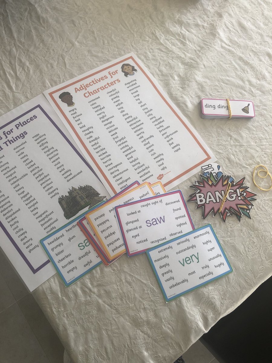 calleja98's tweet photo. Bring on the next term! During the holidays I’ve been busy preparing lessons and resources to teach writing to entertain. #onomatopoeia #wowwords #vocabulary https://t.co/5YzTDSeP4r