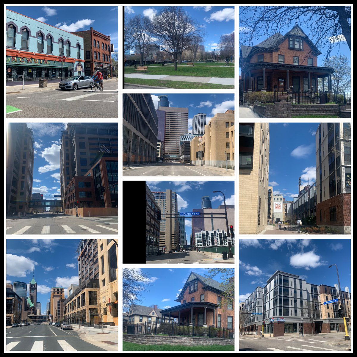 #minneapolis #minnesota 
Took advantage of being downtown Minneapolis today. Captured some photos before going to vaccine app. Beautiful day, good weather. Weird to see some of the streets so empty. https://t.co/H9PctXoXn0