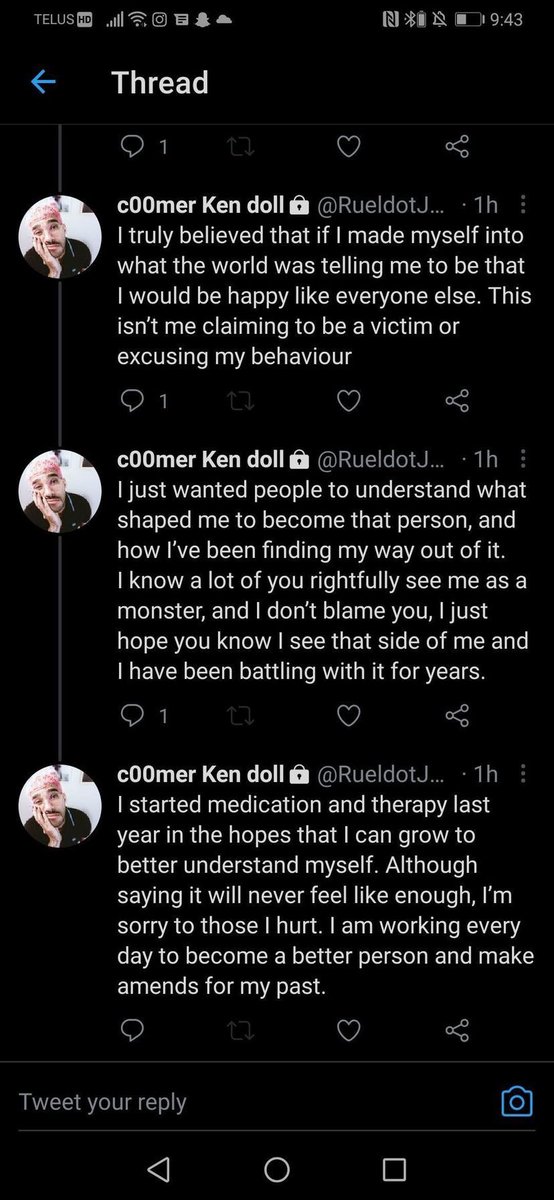 Are you fucking kidding me? You want to blame society for shaping you into a fucking monster and sexual predator? 
Then why aren’t I like you?
God you’re a piece of shit.
I hope you get every single thing you deserve. 
Rot in pieces you fucking coward.