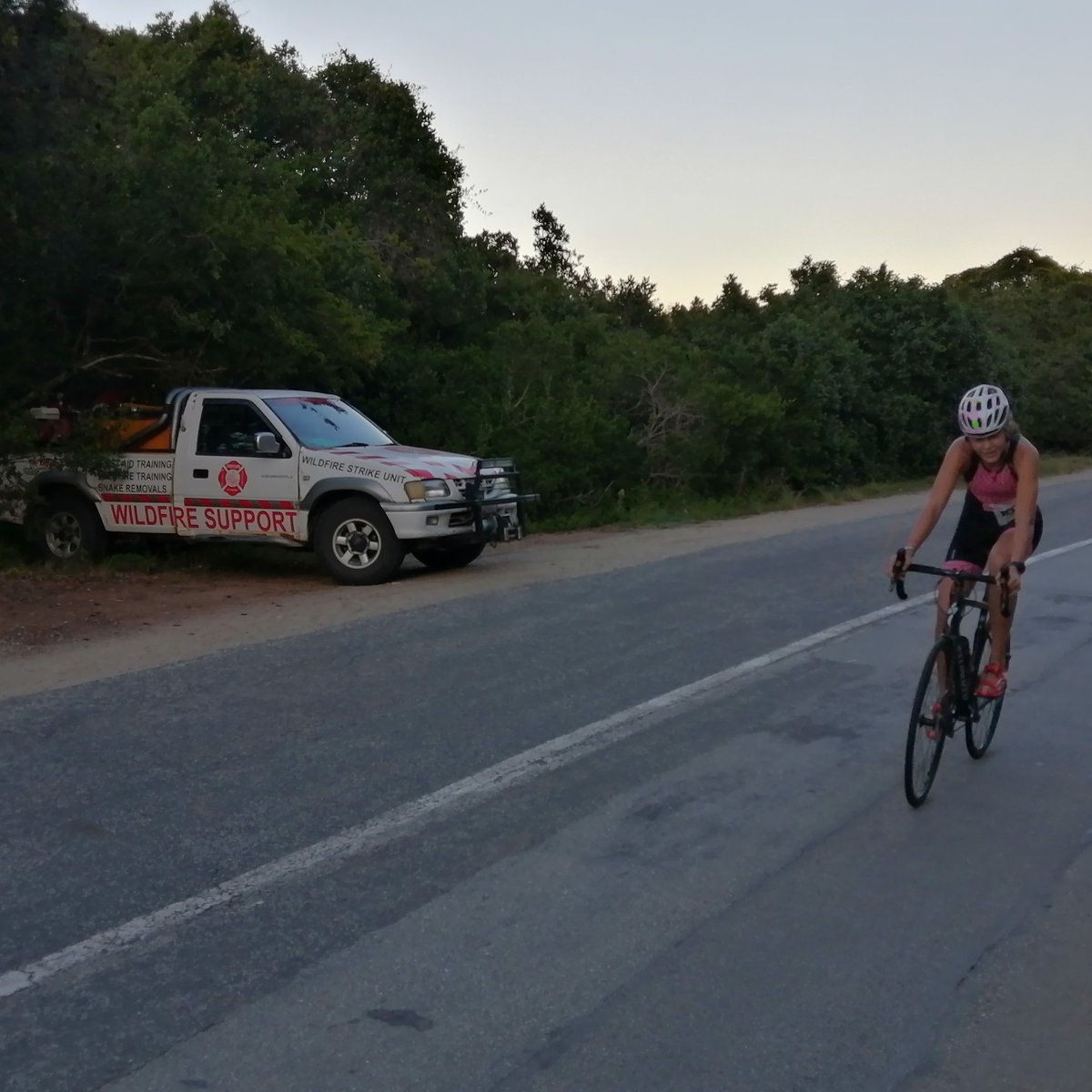 Crew providing safety & first aid services at duathlon in Wilderness, Garden Route