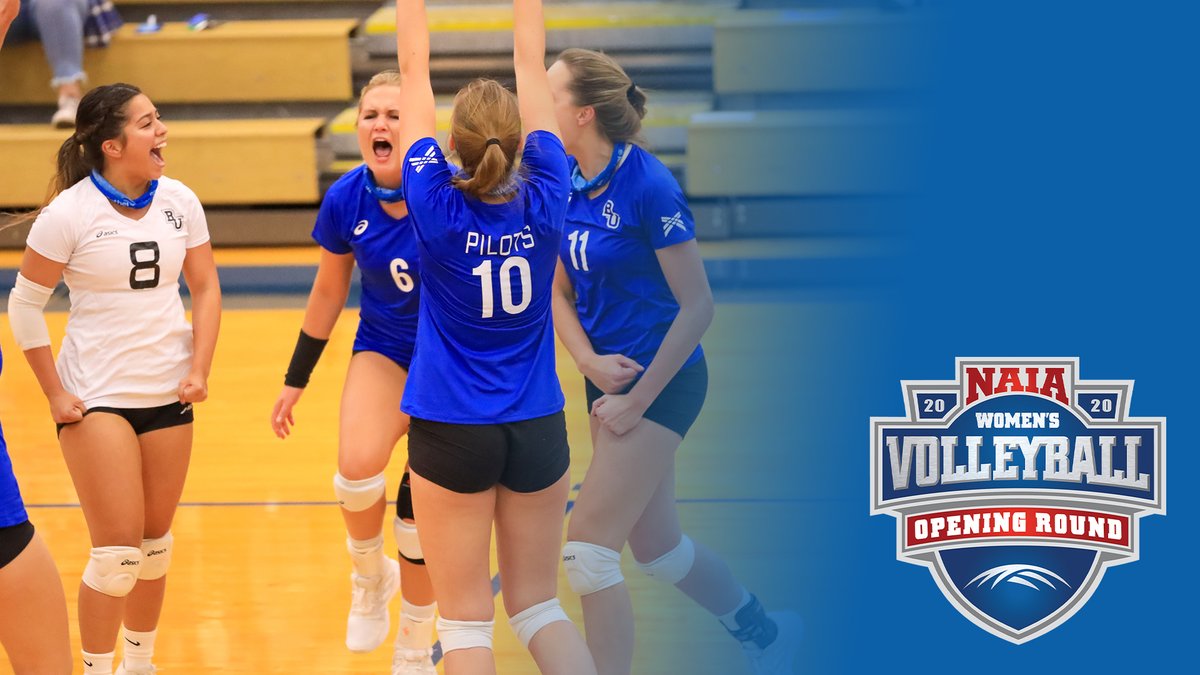BUPilots's tweet photo. Volleyball | @BUPilotsVB | Pilots Advance to Sioux City with Win Over Reinhardt #TrueBlueBU
 - https://t.co/Cd4tORCIC1 https://t.co/Vwx8JoW9pa