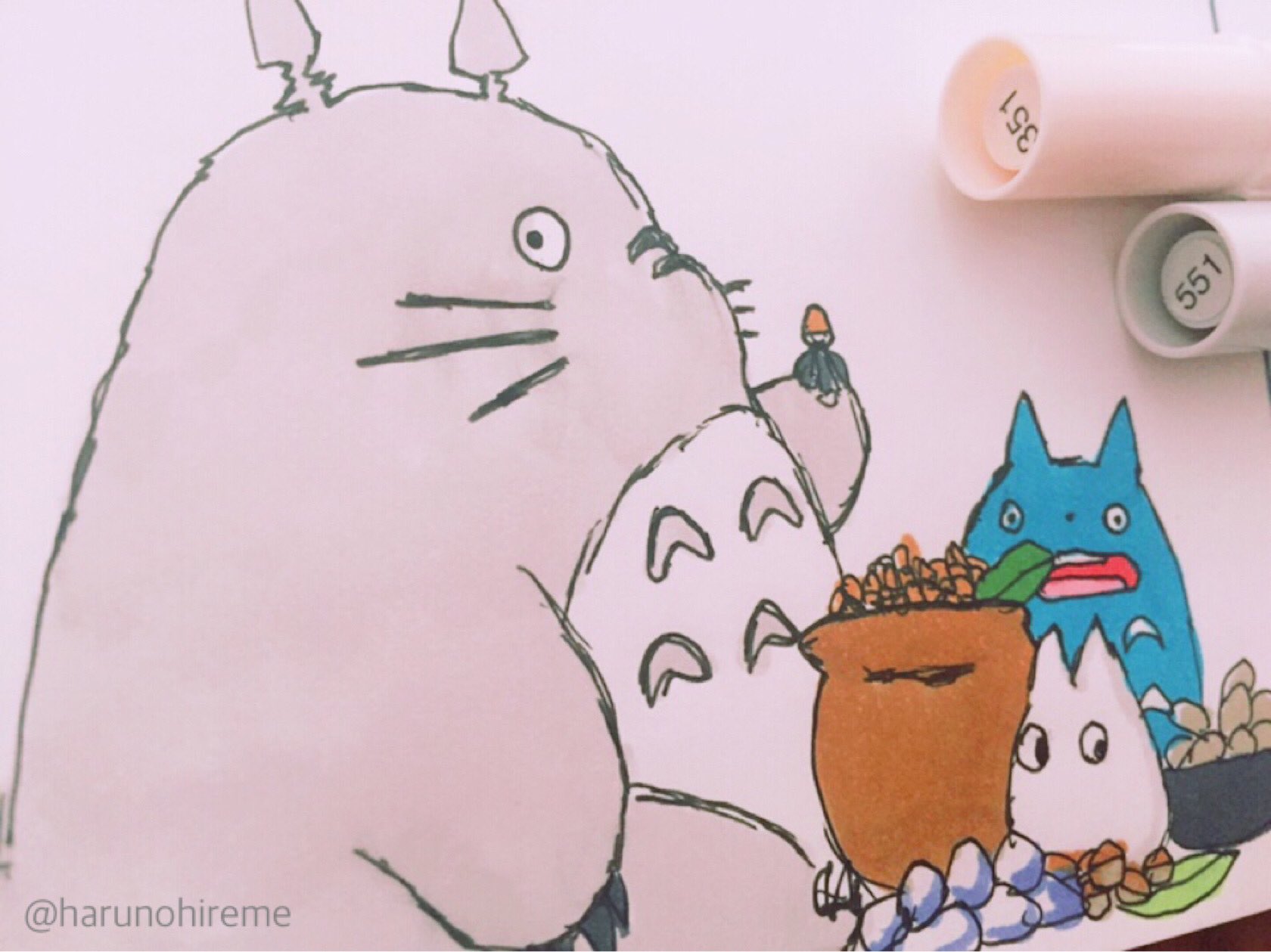 ハル となりのトトロ トトロ 可愛い ジブリ Ghibli ペン画 イラスト 絵描きさんと繋がりたい 絵好きな人と繋がりたい ジブリ好きな人と繋がりたい T Co Ipumzonjy0 Twitter