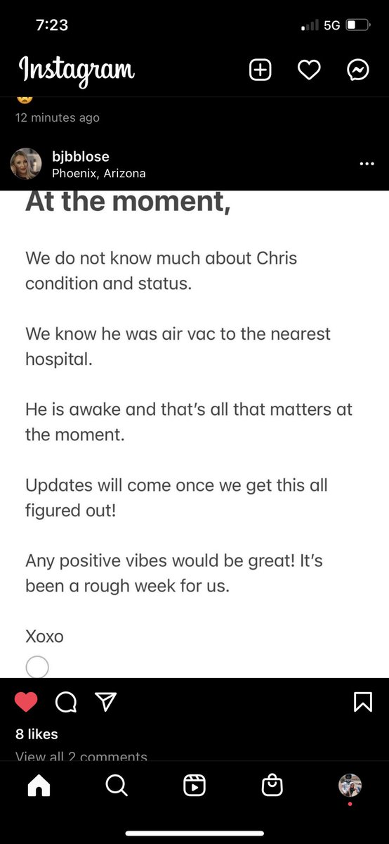 tevintapia's tweet photo. Let’s all pray for @CBlose such a great guy and father💙🙏🏼 https://t.co/b10H0z2oIJ