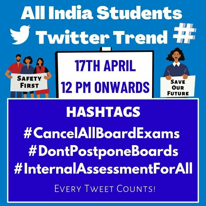 StatusQueen14's tweet photo. #CancelAllBoardExams 
#PhleJanFirExam 
#DontPostponeBoards 
#InternalAssessmentForAll 
#studentswantsjustice 
Let's trend this https://t.co/Rn3eDZvWV9