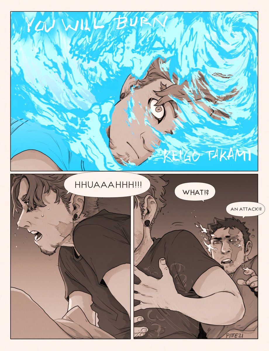 StuckInaPit's tweet photo. Fire &amp; Ruin

1/3

[ #endhawks cw: bad handling of trauma, miscommunication, hurt and cheap comfort. Misery loves company. ] https://t.co/1vZ9AydYym