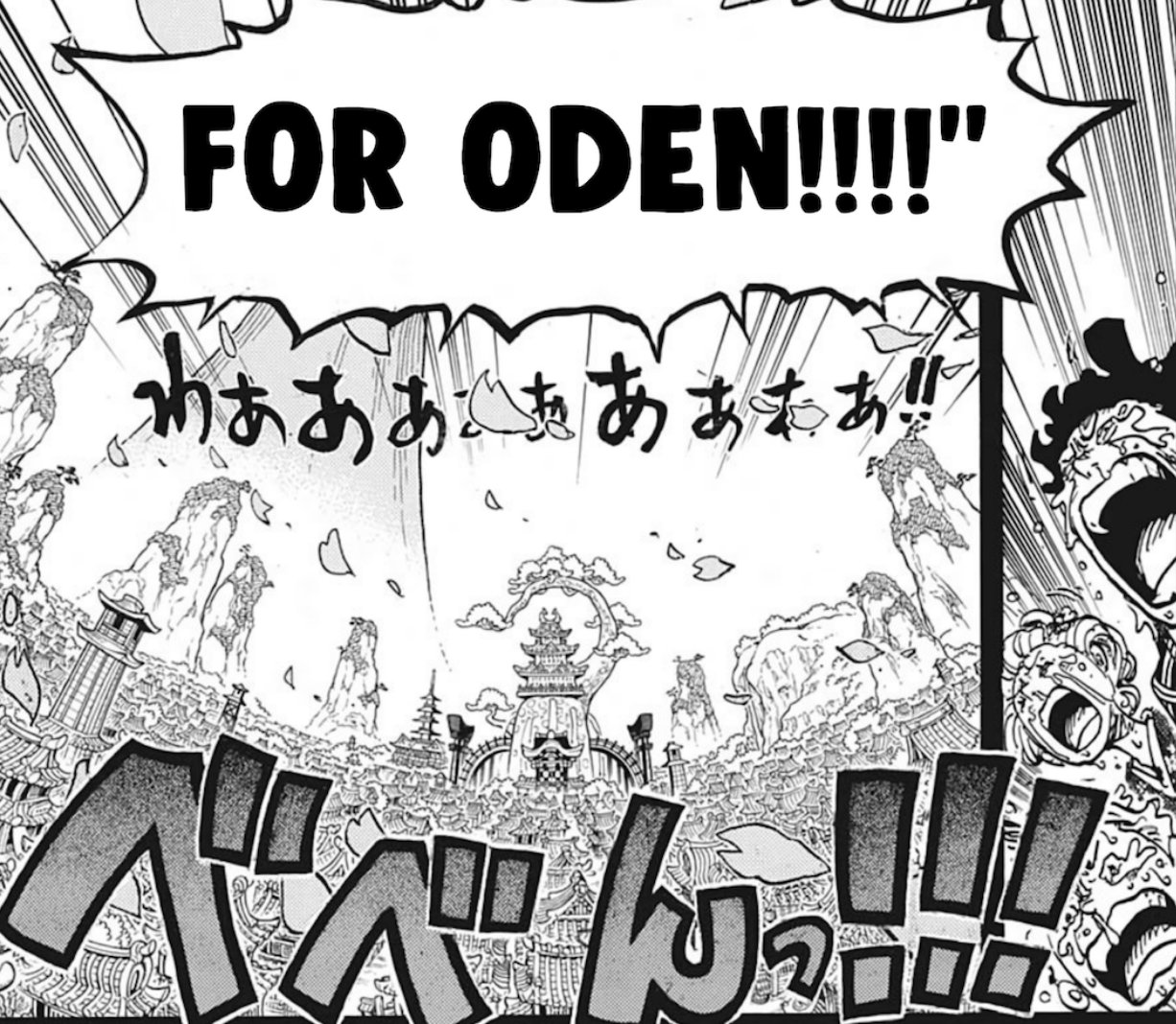 Artur Library Of Ohara Oh Man The Anime Added Lyrics To Oden S Dance The Same From His Party With Roger Which Include His Iconic Line What Purpose Is There