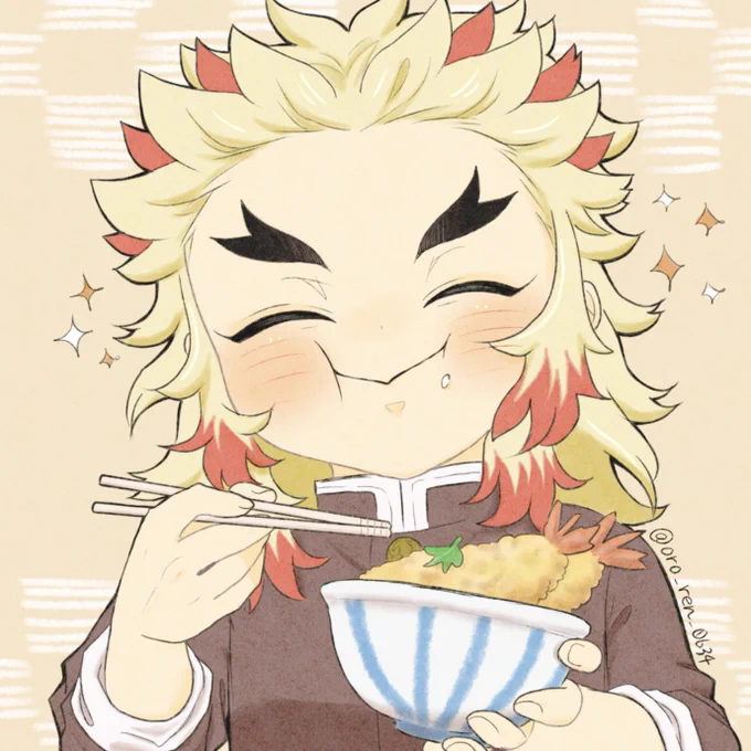 いっぱい食べる君が好き〜??
この煉さん可愛く描けたから……見てほしい!!これは今後何かしらかで形にする予定☺️ 