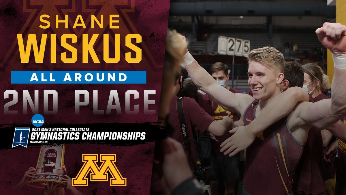 Your 2021 NCAA Championship All Around Runner-Up is Shane Wiskus! 

He finishes with a 84.866! 🏆