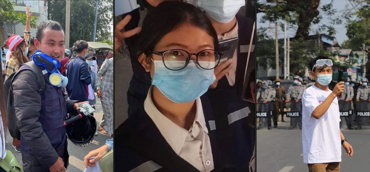 KenRoth's tweet photo. "In the latest sign that the Myanmar regime is intensifying its crackdown on journalists, three reporters from a local newspaper were detained by the military this week and are being kept at a military interrogation center in...Kachin State." https://t.co/A9PAJWnYnB https://t.co/1aMaacRsjD