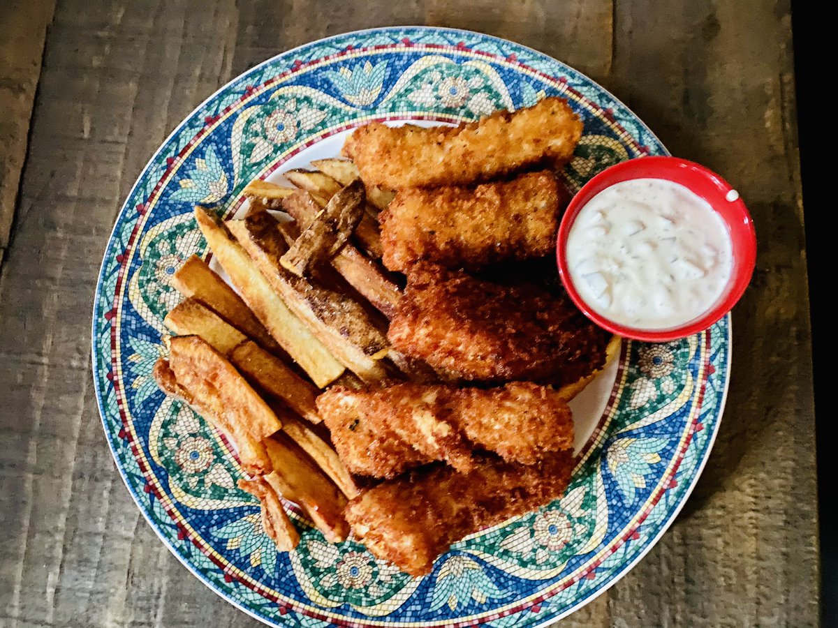 In honour of Prince Phillip, home made fish and chips tonight. https://t.co/hAsFFXi0SQ